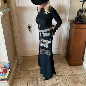 Custom skirt from MVX Tribe jeans w/ purse